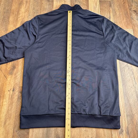 Adidas 3-Stripes Tricot Regular‎ Track Jacket Men's Large Blue Athletic Soccer - Picture 9 of 12